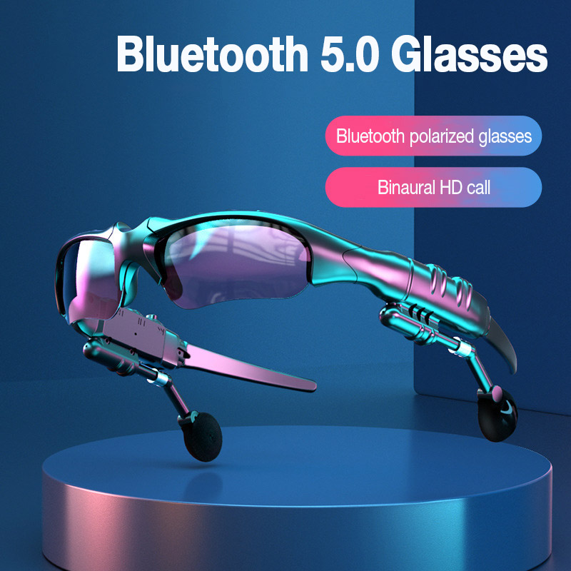 Outdoor Sport Glasses - 5.0 스테레오 이어폰 마이크가 장착된 무선