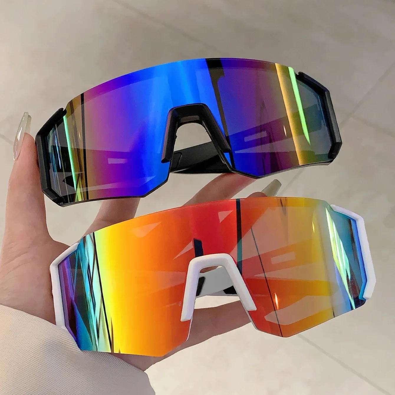 Outdoor Sport Glasses - 남성용 야외 스포츠 선글라스, 가벼운 오버사이즈