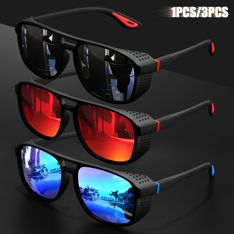Outdoor Sport Glasses - 1PC/3PC 스포츠 편광 선글라스 방풍 디자인,