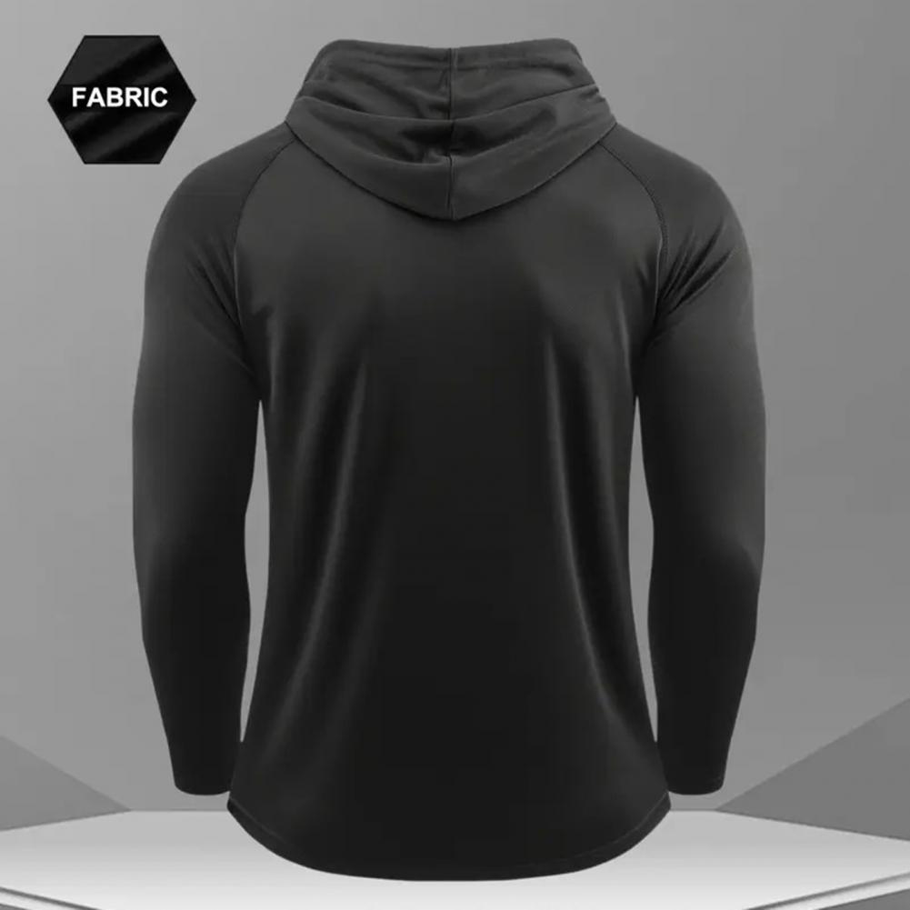 Outdoor Sport Hoodie - 남성용 빠른 건조 긴팔 후드티 땀