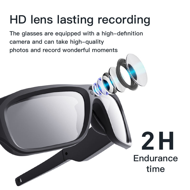 4K HD 스마트 안경 카메라 미니 아이웨어 캠코더,  - Outdoor Sport Glasses 리뷰 및 가격