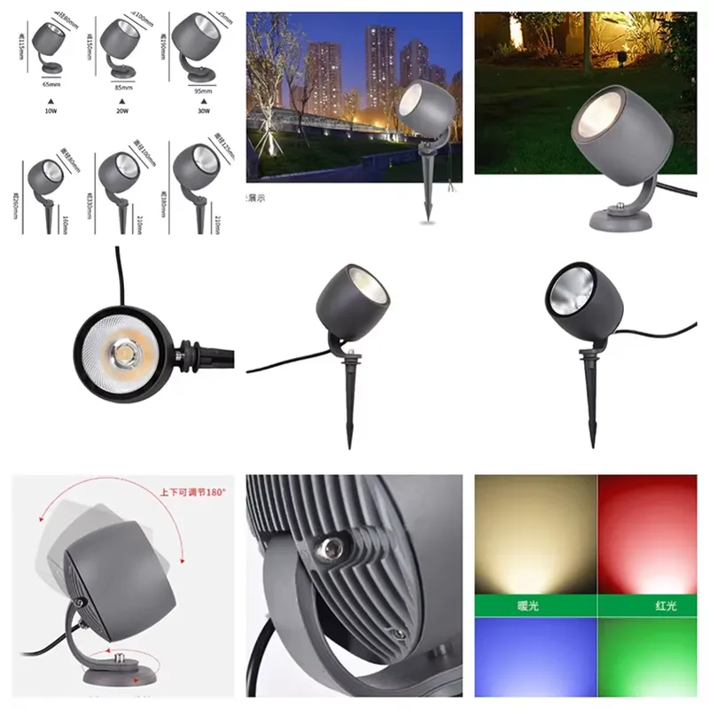 IP65 10W 20W 30W AC 다이캐스팅 알루미늄 - Outdoor Spotlight 리뷰 및 가격