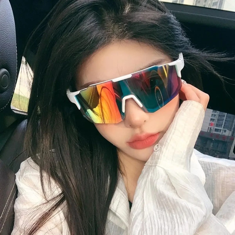 사각형 사이클링 선글라스 대형 프레임 쉐이드 UV 보호 - Outdoor Sport Glasses 리뷰 및 가격