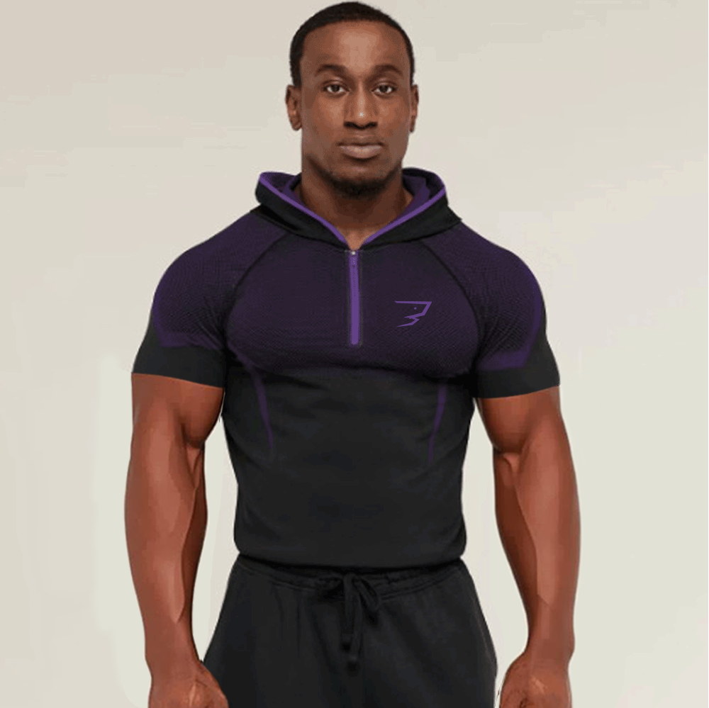 남성용 속건 컴프레션 후드 긴팔 하프집 짐 셔츠 통기성 - Outdoor Sport Hoodie 리뷰 및 가격