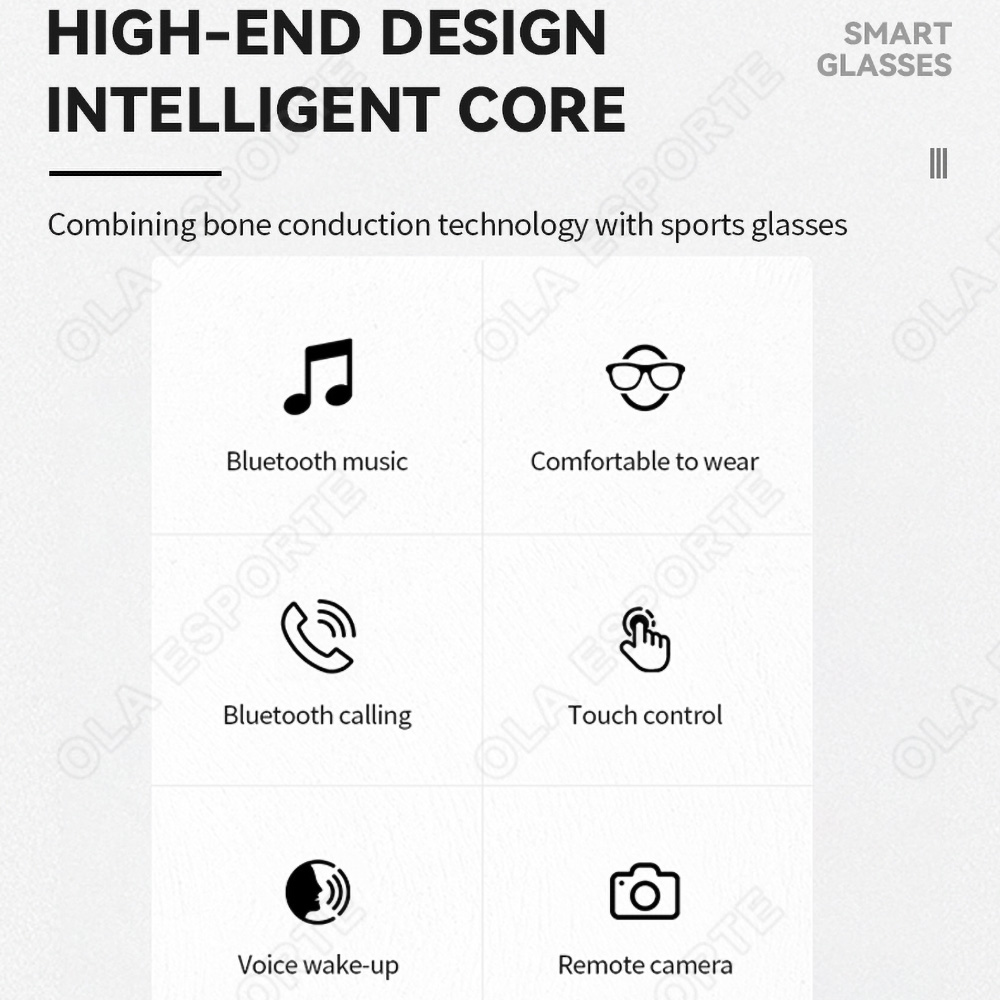 새로운 스마트 안경 V5.3 블루투스 통화 고품질 헤드 - Outdoor Sport Glasses 리뷰 및 가격