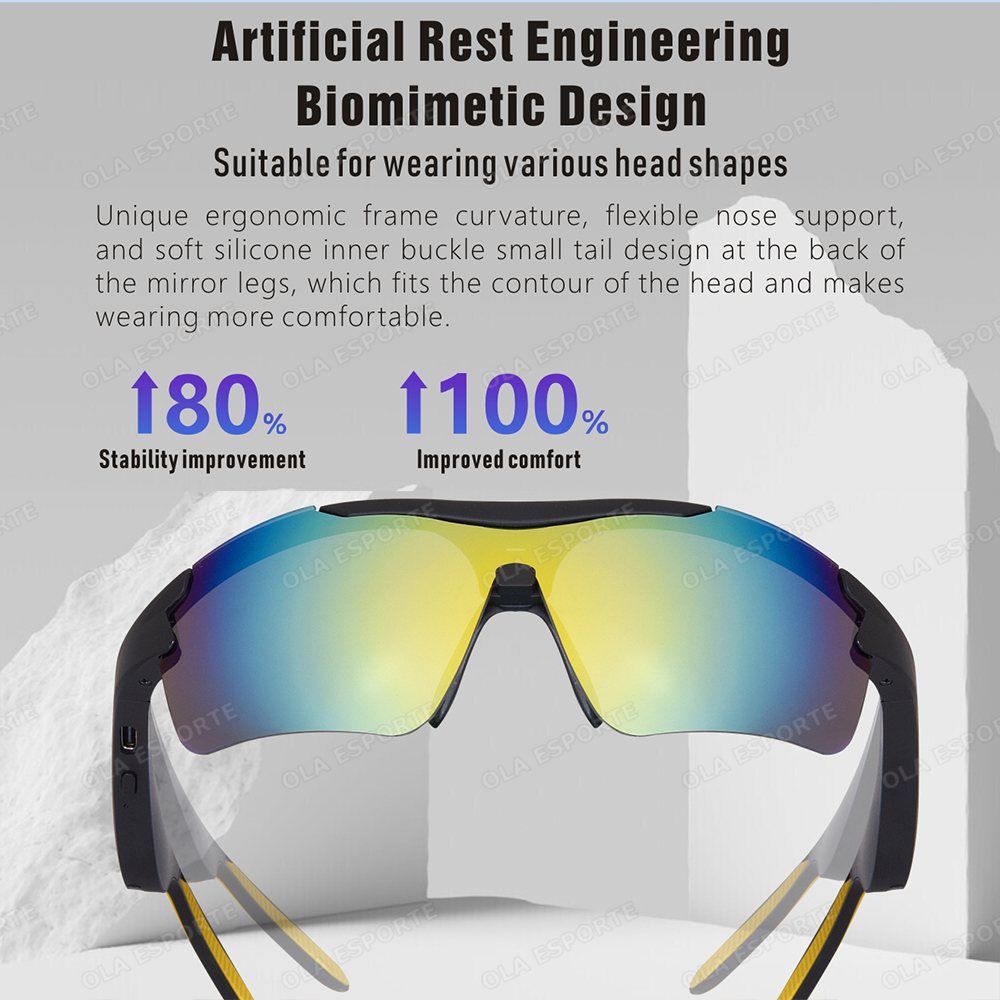 새로운 AI 안경 남성용 편광 사이클링 스포츠 선글라스 - Outdoor Sport Glasses 리뷰 및 가격
