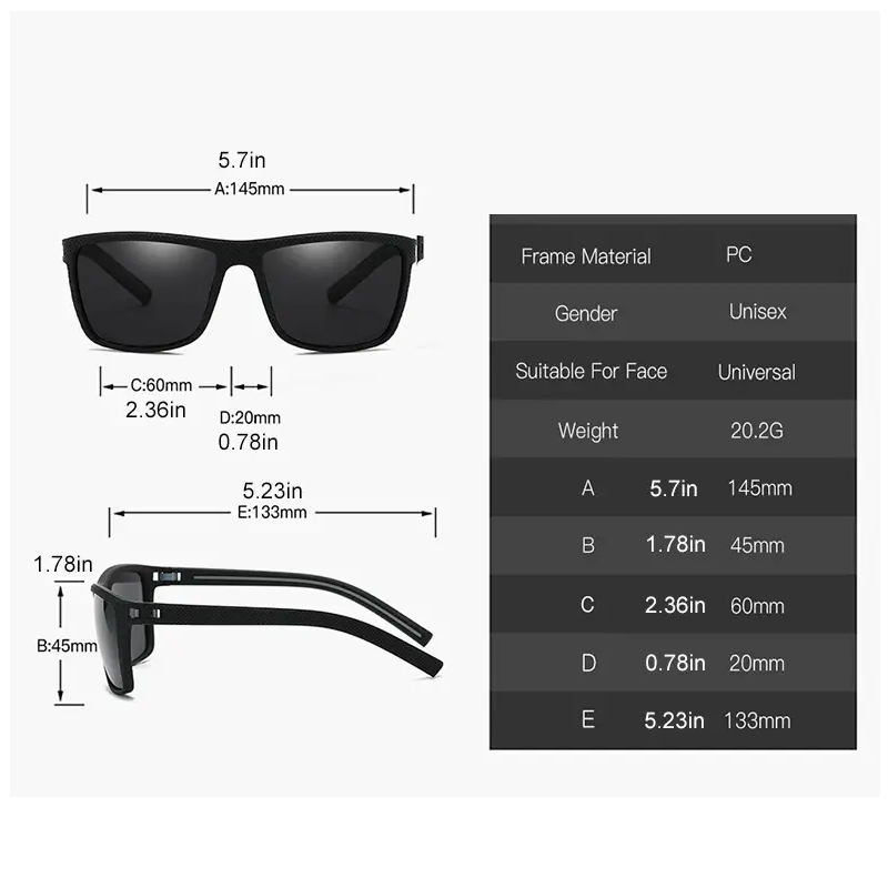 남성과 여성을 위한 사각형 야외 스포츠 선글라스 UV  - Outdoor Sport Glasses 리뷰 및 가격