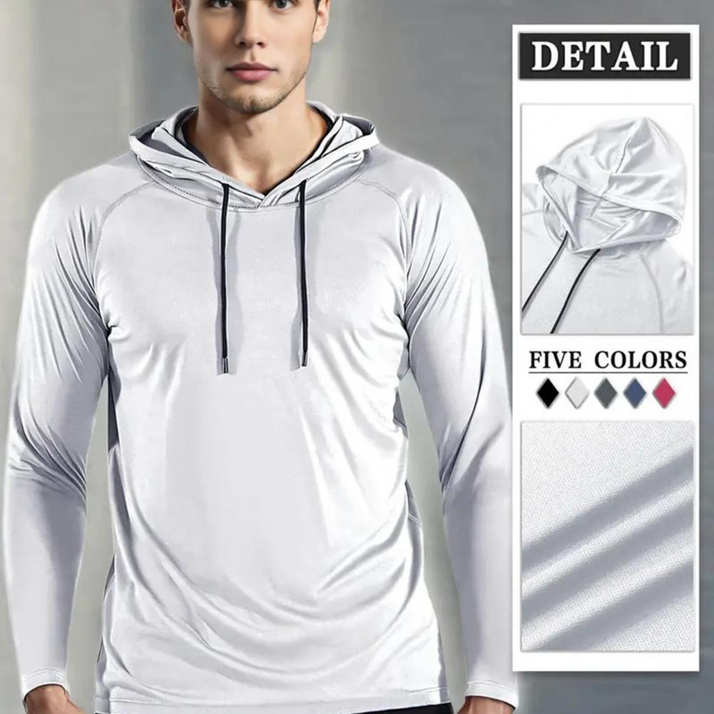 남성용 빠른 건조 긴팔 후드티 땀 흡수 체육관 트레이닝 - Outdoor Sport Hoodie 리뷰 및 가격