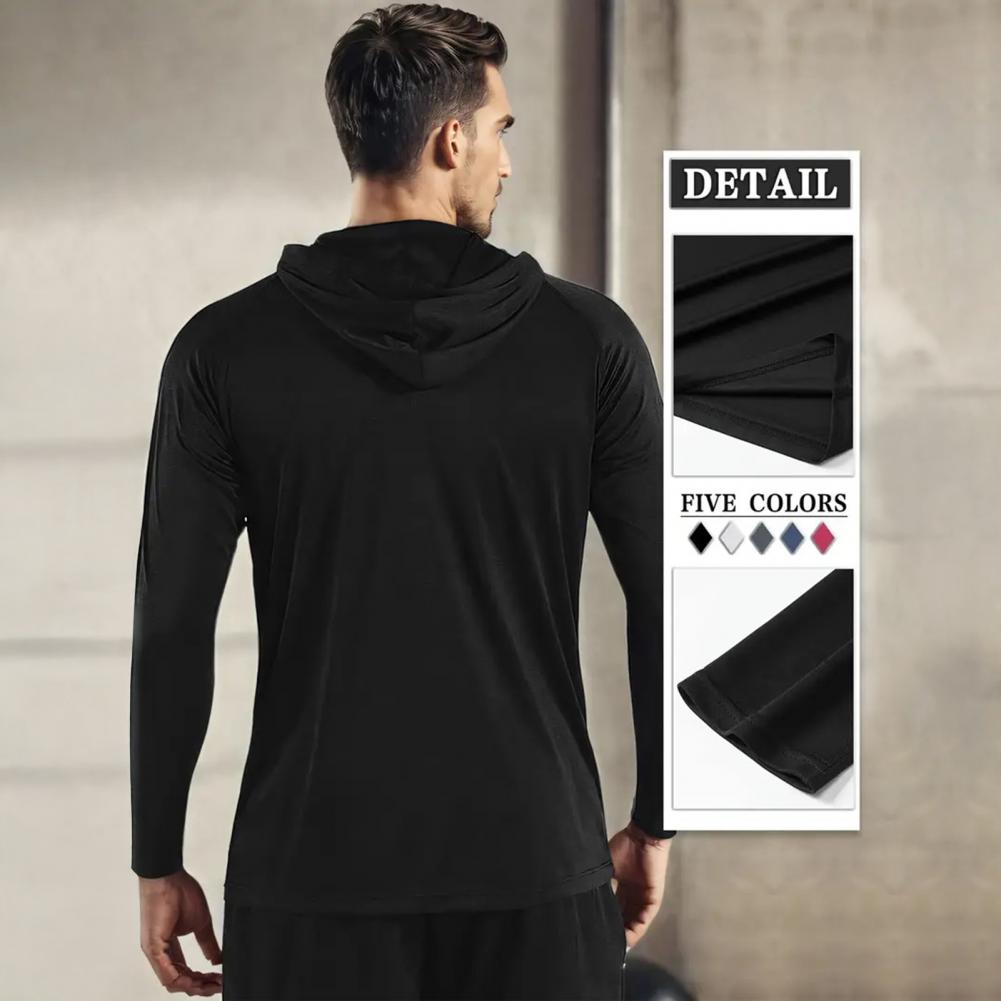 남성용 빠른 건조 긴팔 후드티 땀 흡수 체육관 트레이닝 - Outdoor Sport Hoodie 리뷰 및 가격