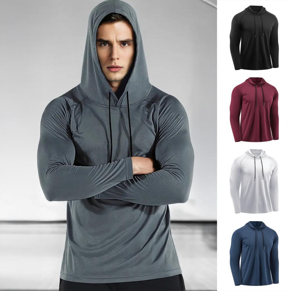 남성용 빠른 건조 긴팔 후드티 땀 흡수 체육관 트레이닝 - Outdoor Sport Hoodie 리뷰 및 가격