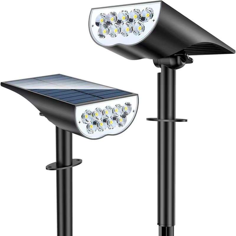 9개 LED 태양광 정원 스포트라이트, 따뜻한 백색 R - Outdoor Spotlight 리뷰 및 가격