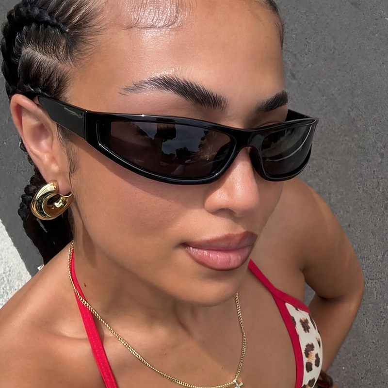 미래지향적인 Y2K 스타일 사이클링 선글라스 남녀공용  - Outdoor Sport Glasses 리뷰 및 가격